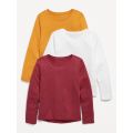 Softest Long-Sleeve T-Shirt Variety 3-Pack for Girls