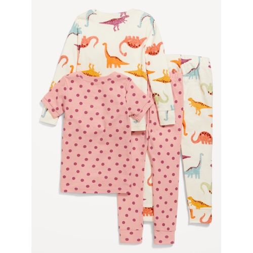 올드네이비 Unisex 4-Piece Printed Pajama Set for Toddler & Baby