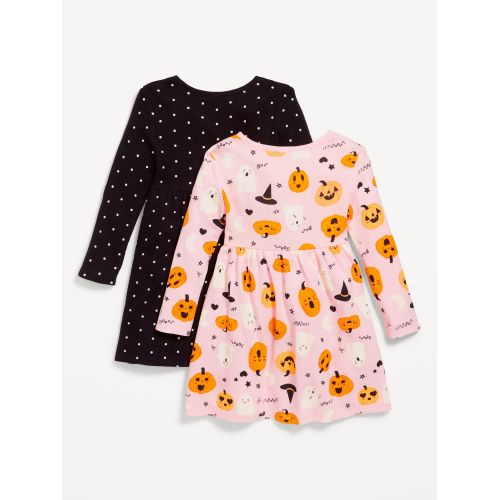 올드네이비 Fit & Flare Printed Jersey Dress 2-Pack for Toddler Girls