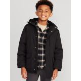 Hooded Zip-Front Water-Resistant Jacket for Boys