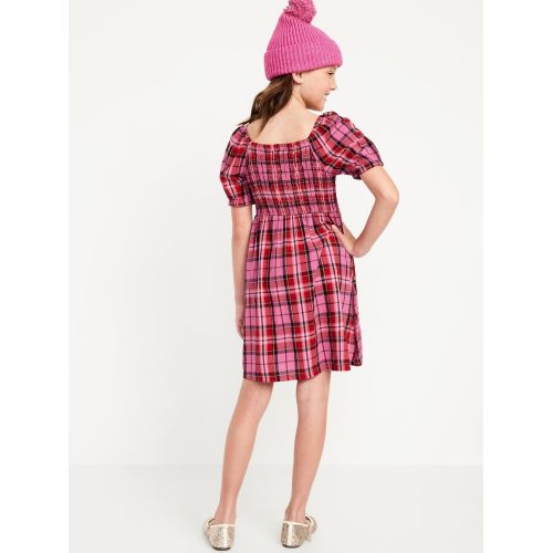 올드네이비 Puff-Sleeve Smocked Dress for Girls