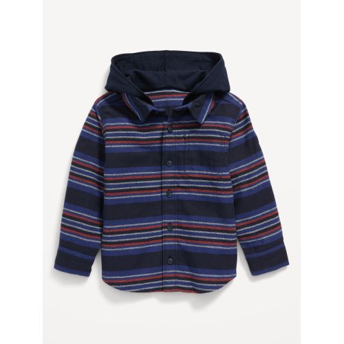 올드네이비 Hooded Flannel Pocket Shirt for Toddler Boys