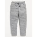 Quilted Jacquard-Knit Jogger Sweatpants for Toddler Boys