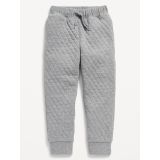 Quilted Jacquard-Knit Jogger Sweatpants for Toddler Boys
