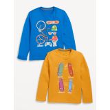 Long-Sleeve Graphic T-Shirt 2-Pack for Boys