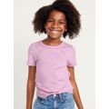 Fitted Crew-Neck T-Shirt for Girls