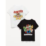 Super Mario Unisex Graphic T-Shirt 2-Pack for Toddler