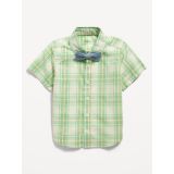 Printed Poplin Shirt & Bow-Tie Set for Toddler Boys