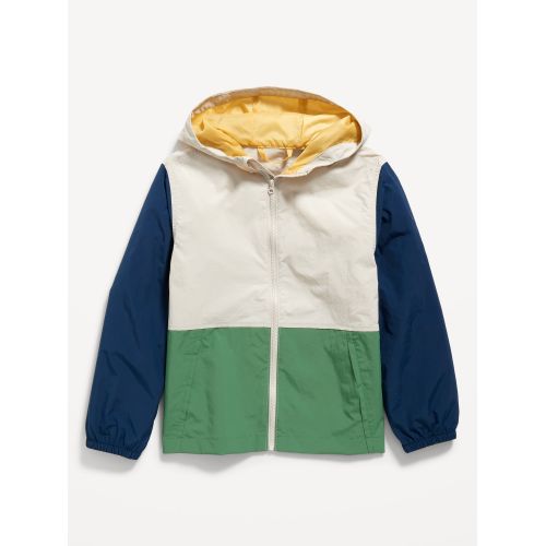 올드네이비 Hooded Zip-Front Water-Resistant Jacket for Boys