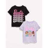 Barbie Unisex Graphic T-Shirt 2-Pack for Toddler