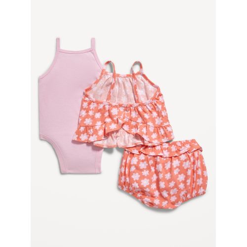 올드네이비 Cami Ruffle Bloomer Set and Bodysuit 3-Pack for Baby