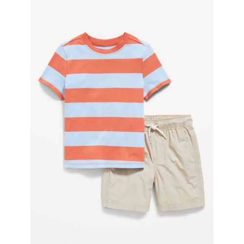 올드네이비 Printed Crew-Neck T-Shirt and Shorts Set for Toddler Boys