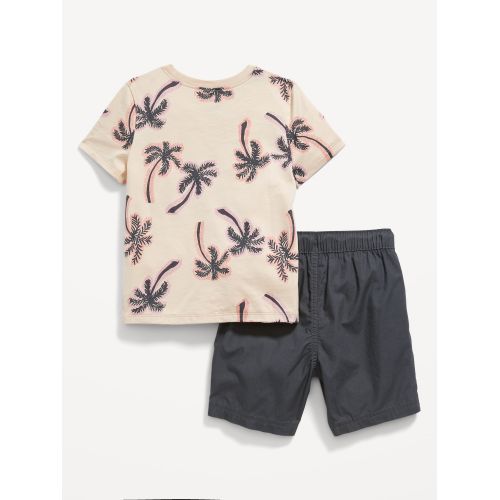올드네이비 Printed Crew-Neck T-Shirt and Shorts Set for Toddler Boys