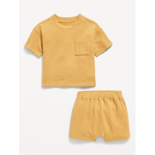 올드네이비 Short-Sleeve Pocket T-Shirt and Shorts Set for Baby Hot Deal