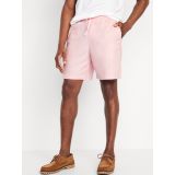 Linen-Blend Jogger Shorts -- 7-inch inseam Hot Deal