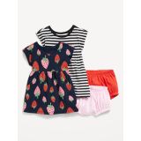 Short-Sleeve Dress and Bloomers Set for Baby