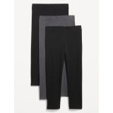 High Waisted Cropped Leggings 3-Pack