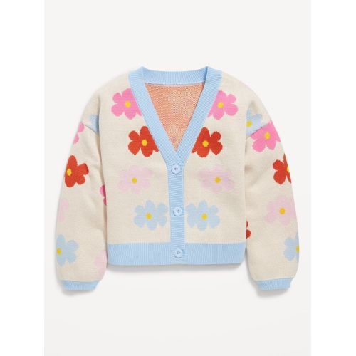 올드네이비 Printed Button-Front Cardigan Sweater for Girls