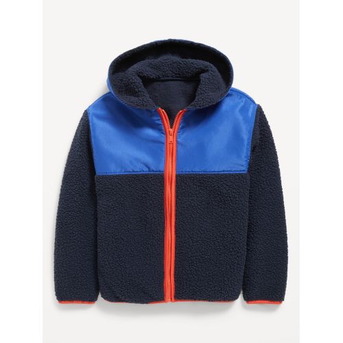 올드네이비 Cozy Hooded Sherpa Zip-Front Jacket for Boys