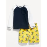 Rashguard Pocket Swim Top & Trunks for Toddler Boys