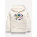 Logo-Graphic Pullover Hoodie for Toddler Girls