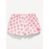 French Terry Logo-Graphic Dolphin-Hem Shorts for Baby