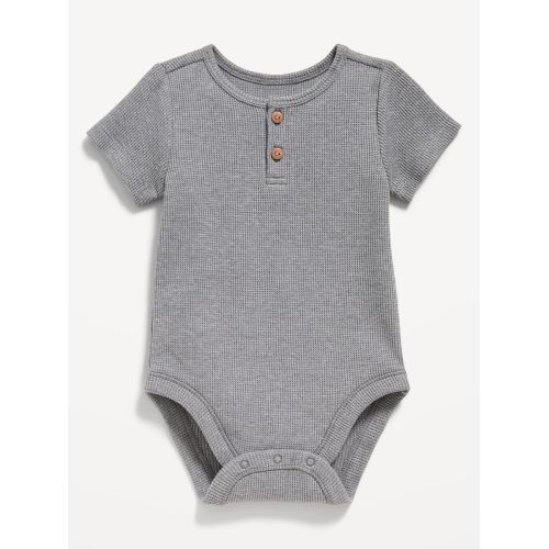 올드네이비 Unisex Thermal-Knit Henley Bodysuit for Baby