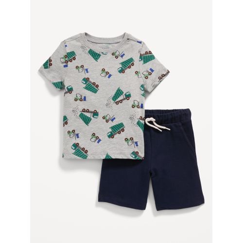 올드네이비 T-Shirt and Pull-On Shorts Set for Toddler Boys