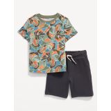 T-Shirt and Pull-On Shorts Set for Toddler Boys Hot Deal