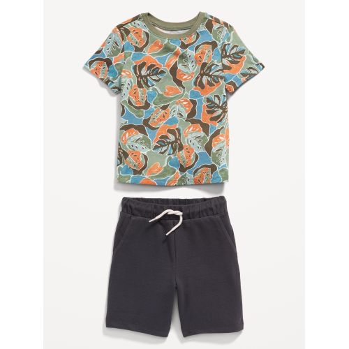 올드네이비 T-Shirt and Pull-On Shorts Set for Toddler Boys