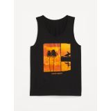Soft-Washed Logo Graphic Tank Top