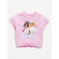 Barbie Graphic Tie-Knot T-Shirt for Toddler Girls