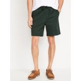 Pull-On Twill Jogger Shorts -- 7-inch inseam Hot Deal