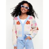 Printed Button-Front Cardigan Sweater for Girls Hot Deal