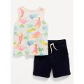 Tank Top and Pull-On Shorts Set for Toddler Boys