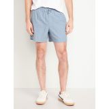 Linen-Blend Jogger Shorts -- 5-inch inseam Hot Deal