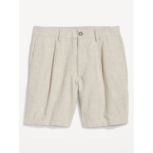 올드네이비 Slim Linen-Blend Chino Shorts -- 7-inch inseam