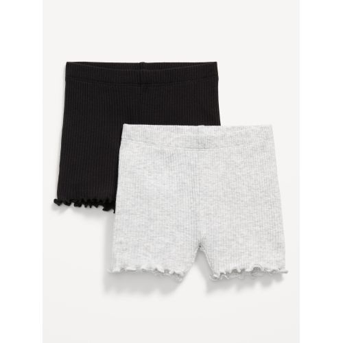 올드네이비 Rib-Knit Biker Shorts 2-Pack for Baby