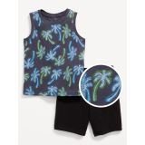 Tank Top and Pull-On Shorts Set for Toddler Boys