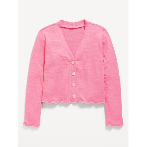 올드네이비 Cozy Cropped Button-Front Cardigan Sweater for Girls