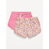 Functional Drawstring French Terry Pull-On Shorts for Toddler Girls Hot Deal