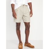 Slim Linen-Blend Chino Shorts -- 7-inch inseam Hot Deal