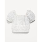 Puff-Sleeve Smocked Top for Girls Hot Deal