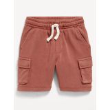 Functional-Drawstring Pull-On Shorts for Toddler Boys