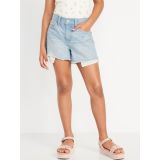 High-Waisted Ripped Jean Shorts for Girls Hot Deal