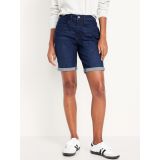 High-Waisted Wow Jean Shorts -- 9-inch inseam Hot Deal