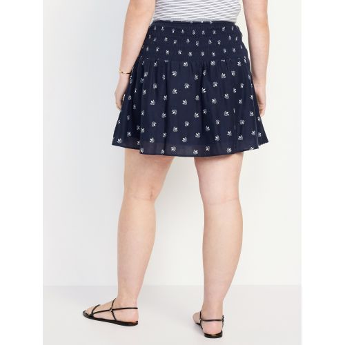 올드네이비 Smocked-Waist Mini Skirt