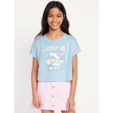 Dolman-Sleeve Licensed Graphic T-Shirt for Girls