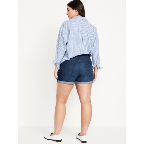 올드네이비 High-Waisted Wow Jean Shorts -- 3-inch inseam