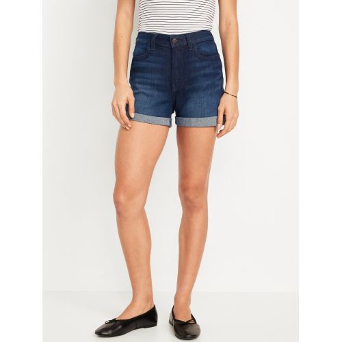 올드네이비 High-Waisted Wow Jean Shorts -- 3-inch inseam